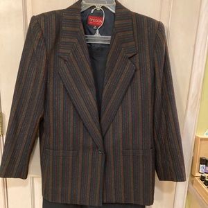 Vintage 80's Sasson Women's Wool Skirt Suit